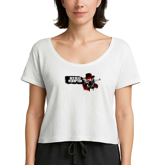 Red Dead Redemption 2 Afiş Beyaz Kadın Tişört