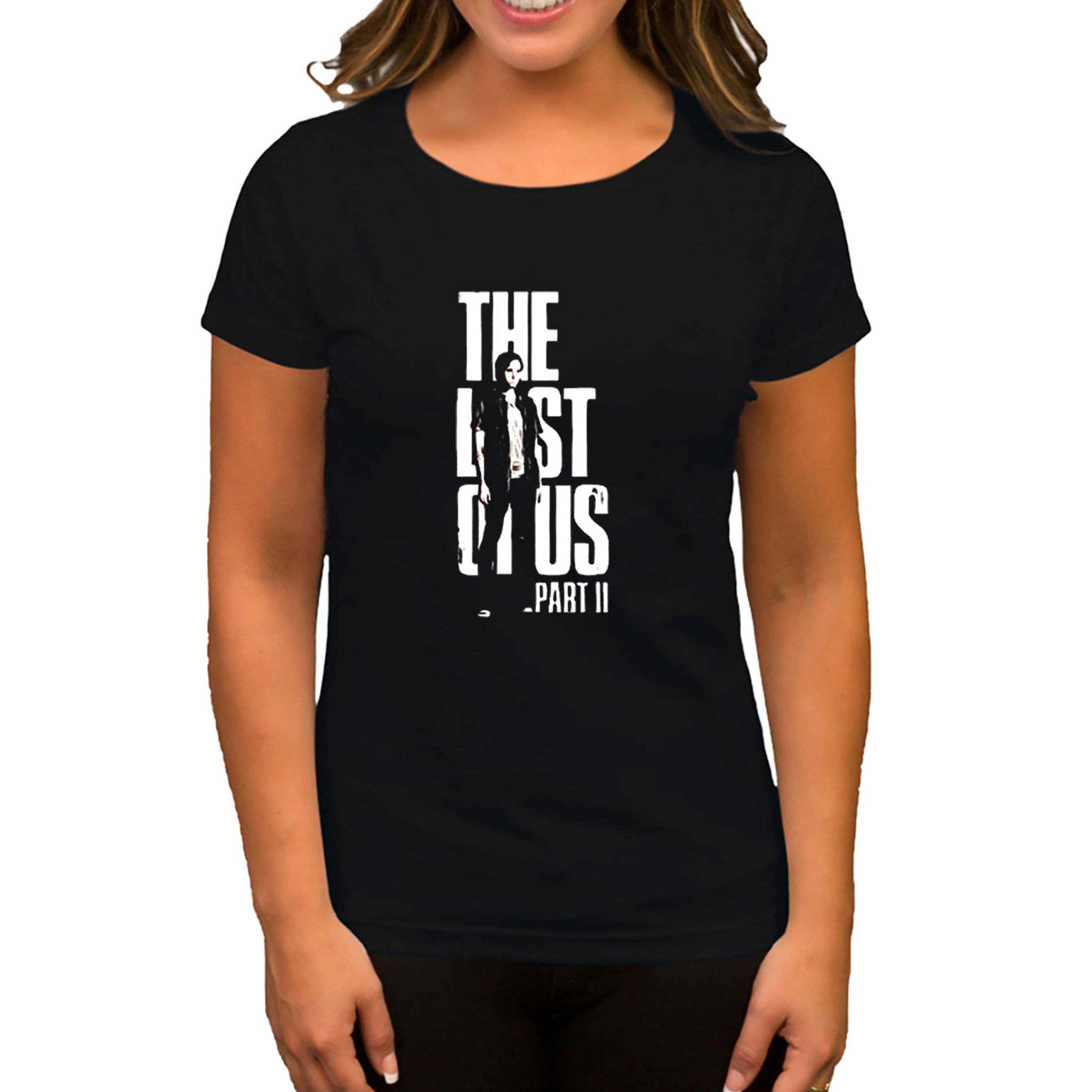 The Last Of Us Ellie Gamers Siyah Kadın Tişört