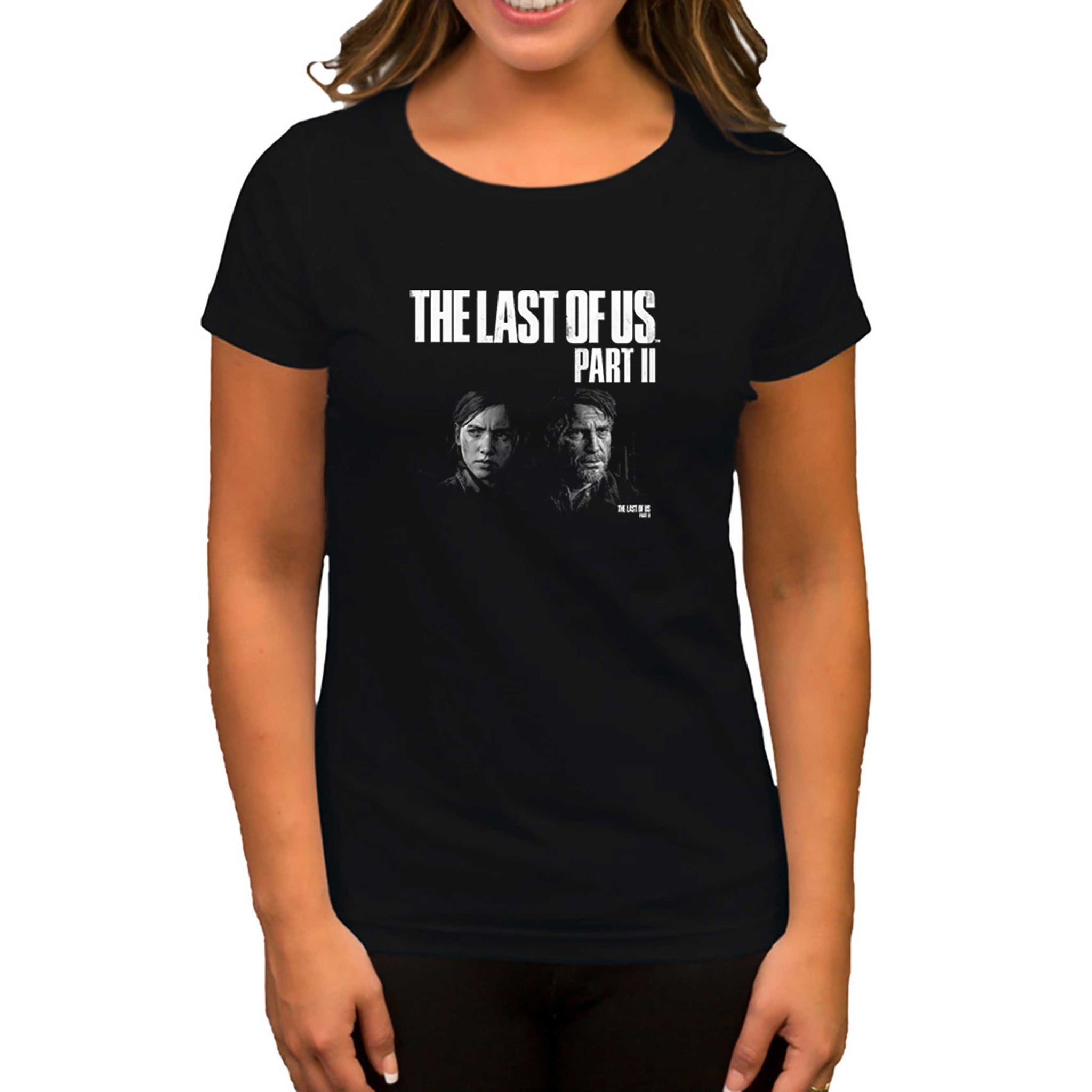 The Last Of Us Part 2 Ellie And Joel Poster Siyah Kadın Tişört