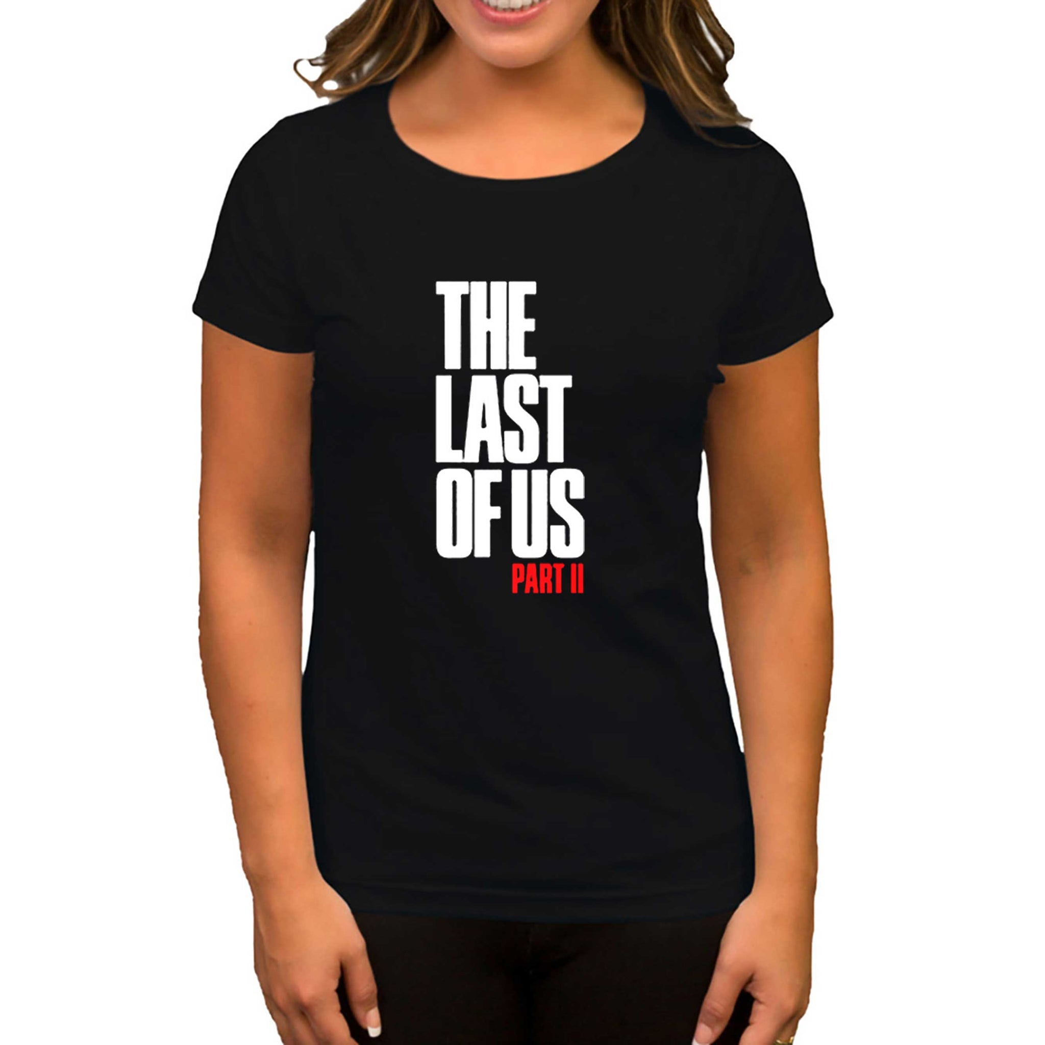 The Last Of Us Part 2 Yazı Siyah Kadın Tişört