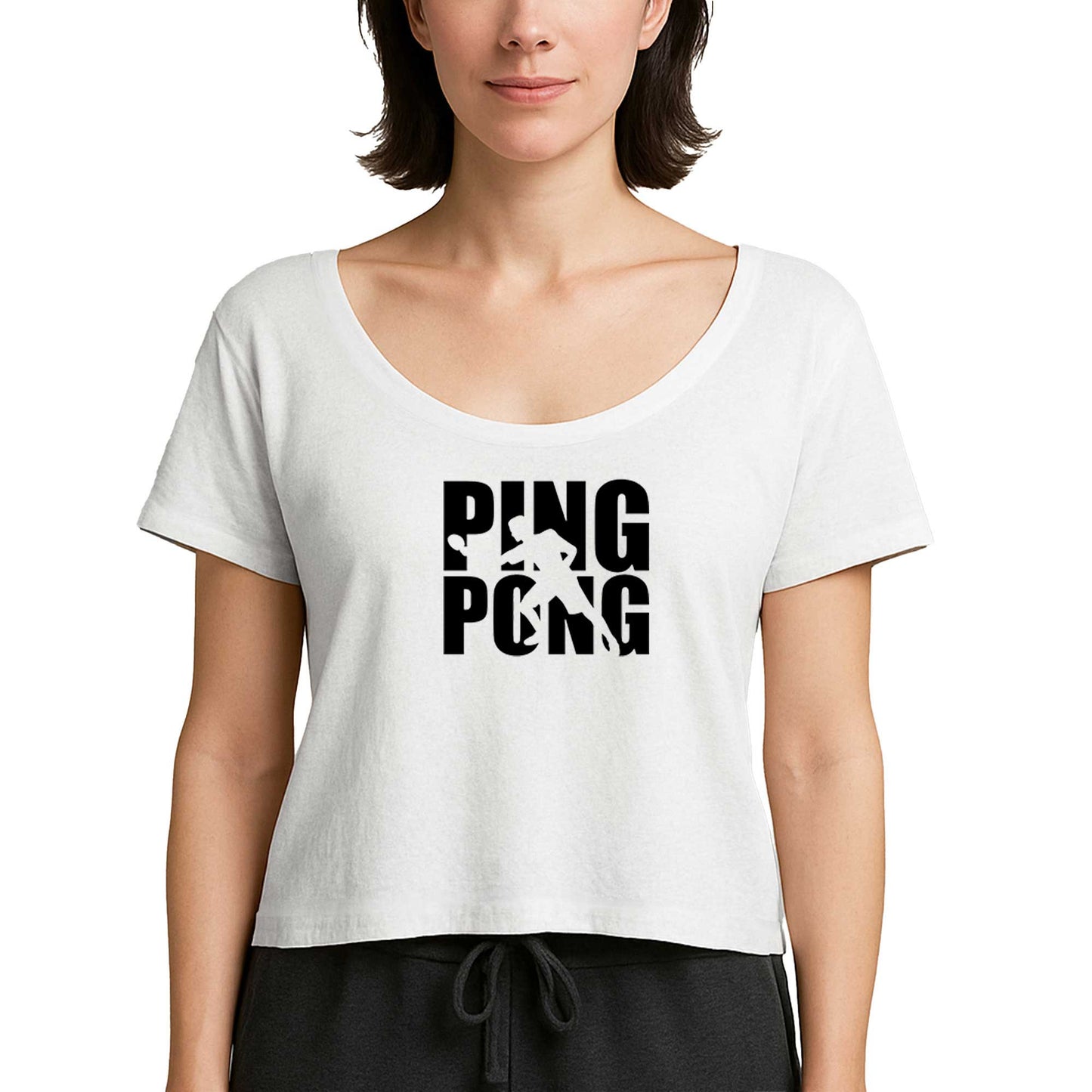 Ping Pong Actor Beyaz Kadın Tişört