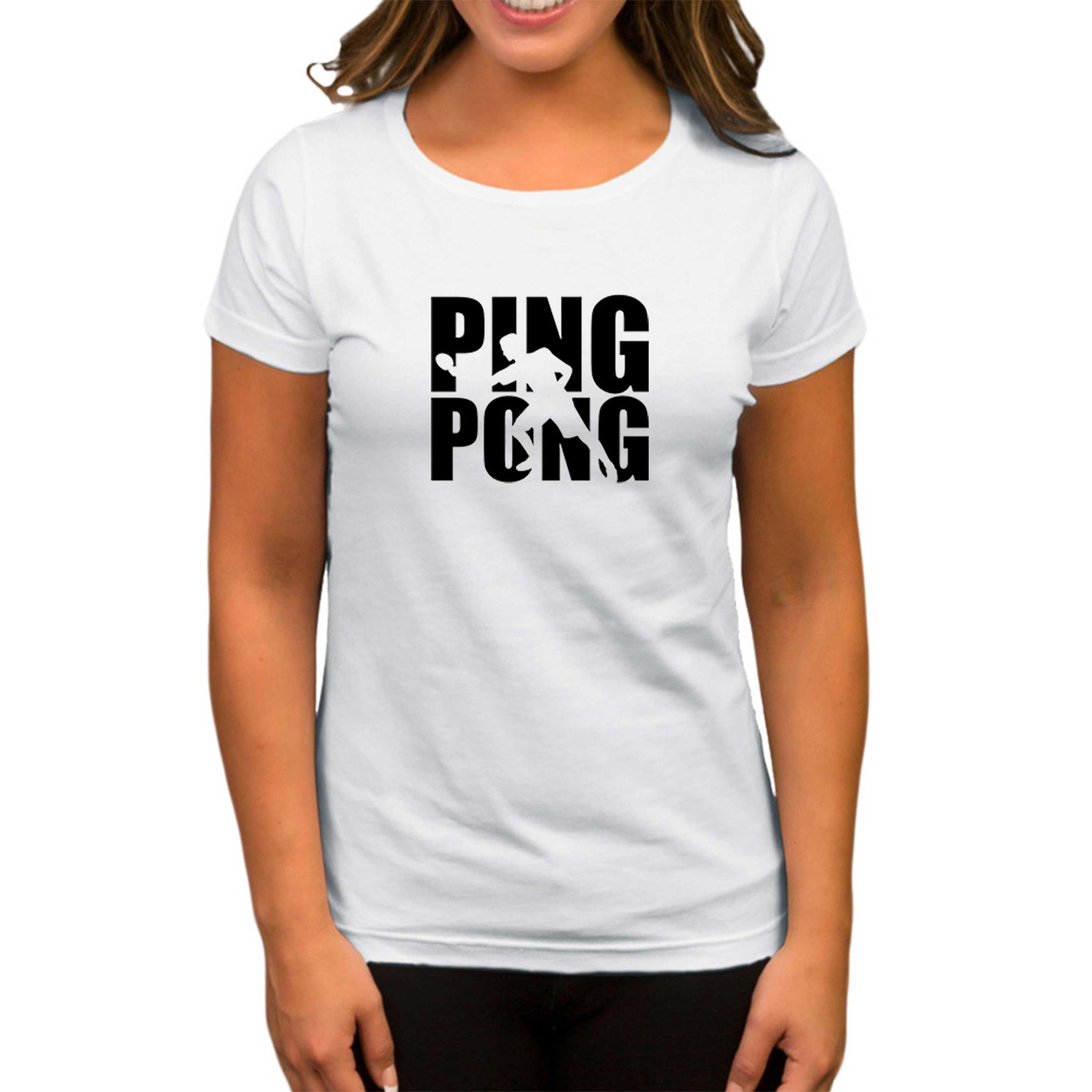 Ping Pong Actor Beyaz Kadın Tişört