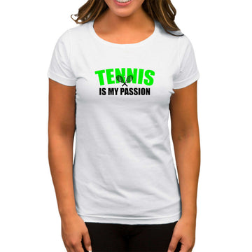 Tennis is My Passion Beyaz Kadın Tişört