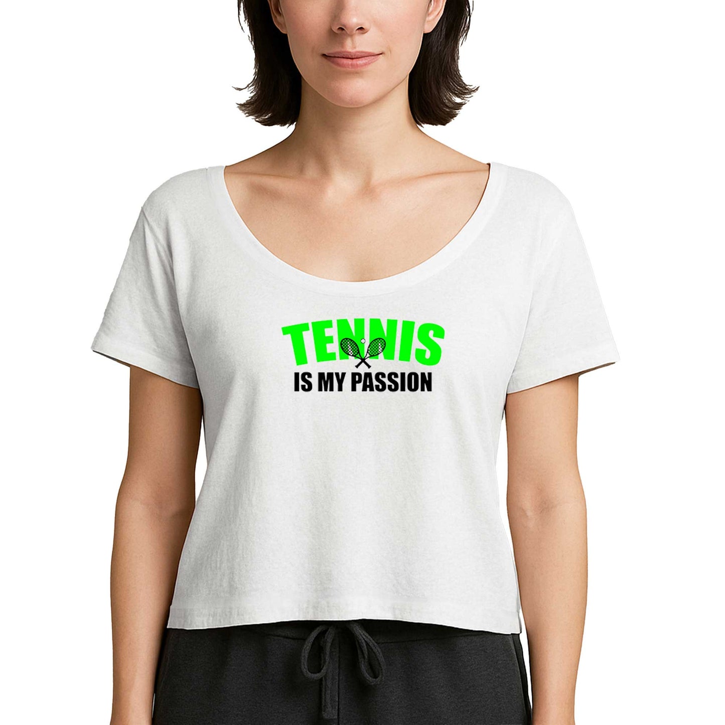 Tennis is My Passion Beyaz Kadın Tişört