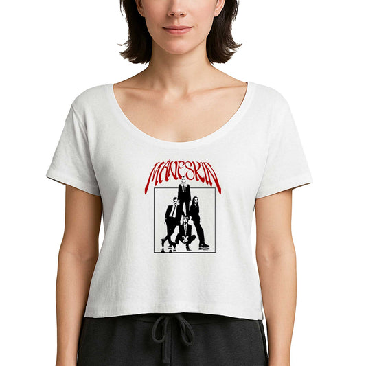 Maneskin Grup Afiş Beyaz Kadın Tişört