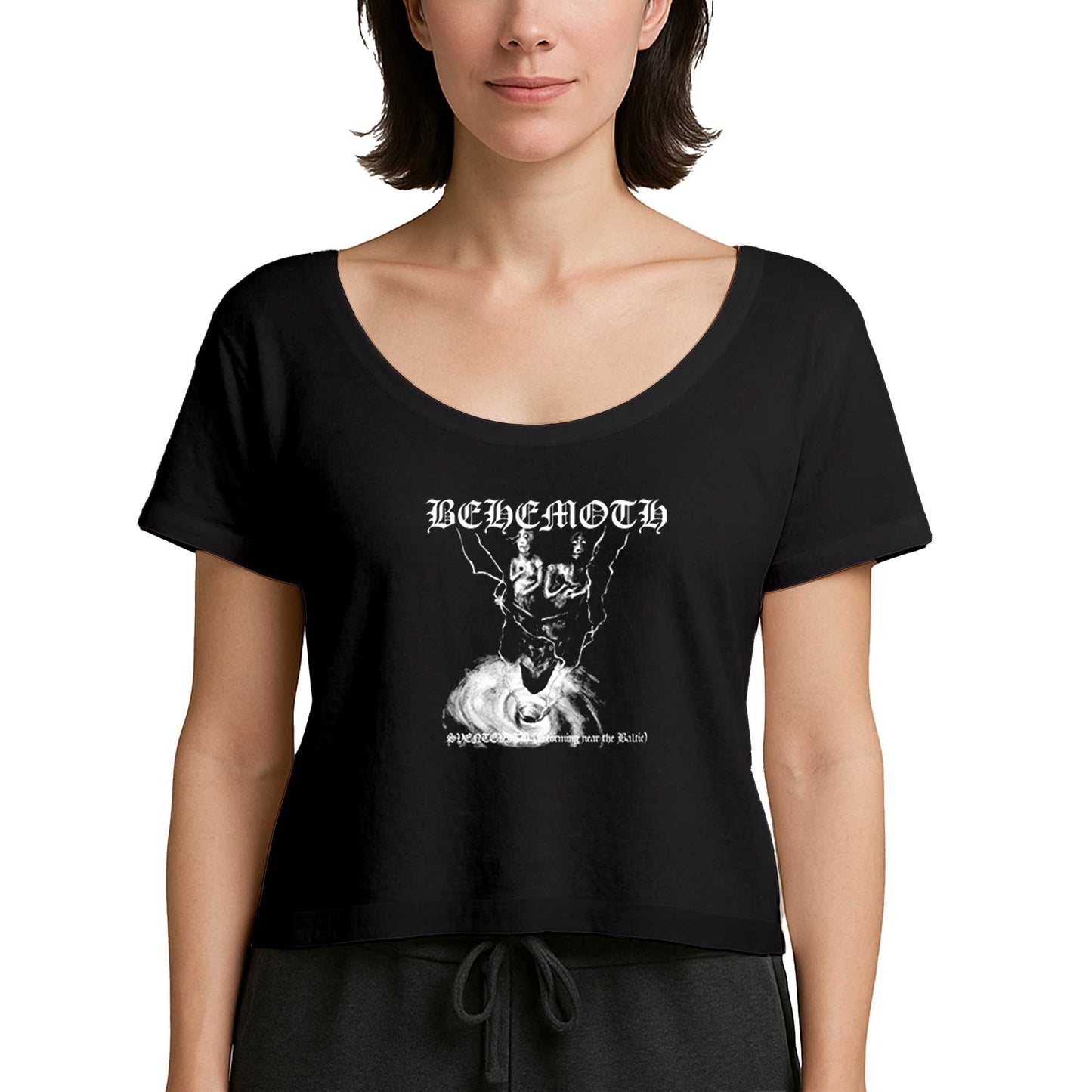 Behemoth Sventevith Siyah Kadın Tişört