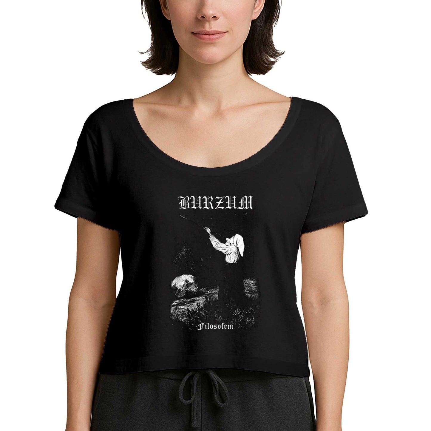 Burzum Filosofem Siyah Kadın Tişört