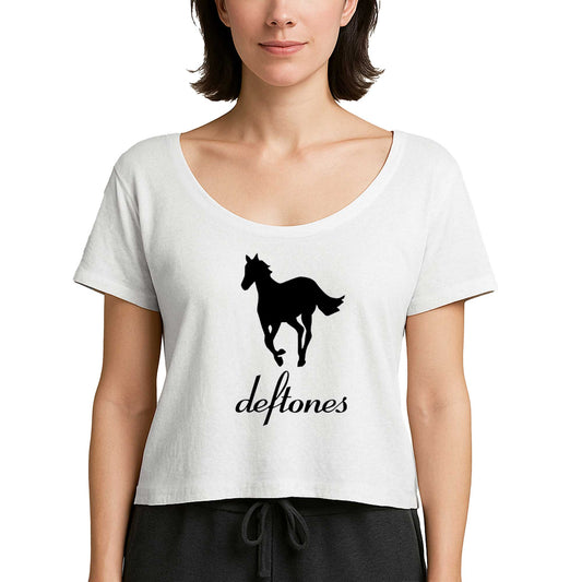 Deftones Pony Beyaz Kadın Tişört