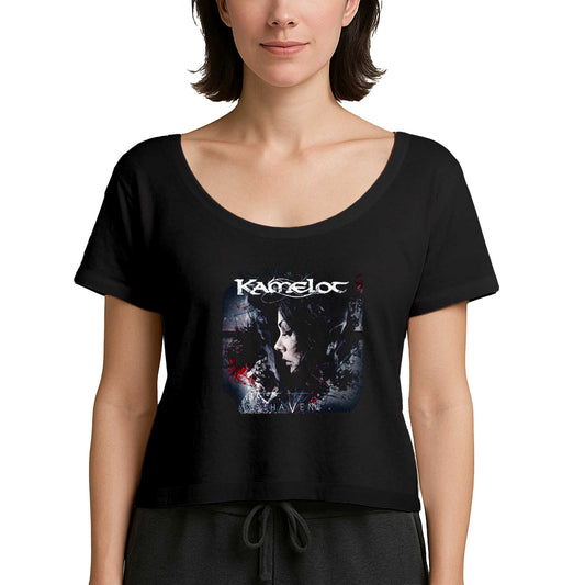 Kamelot Haven Siyah Kadın Tişört