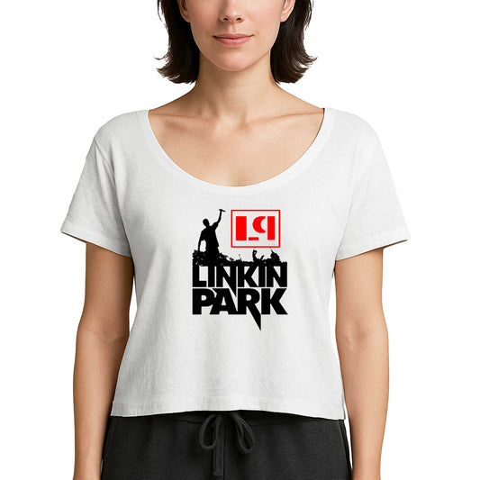 Linkin Park Afiş Beyaz Kadın Tişört