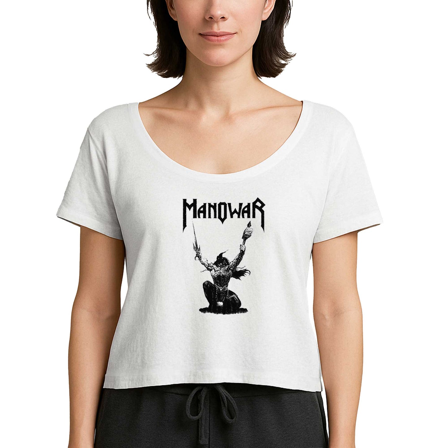 Manowar The Triumph of Steel Beyaz Kadın Tişört