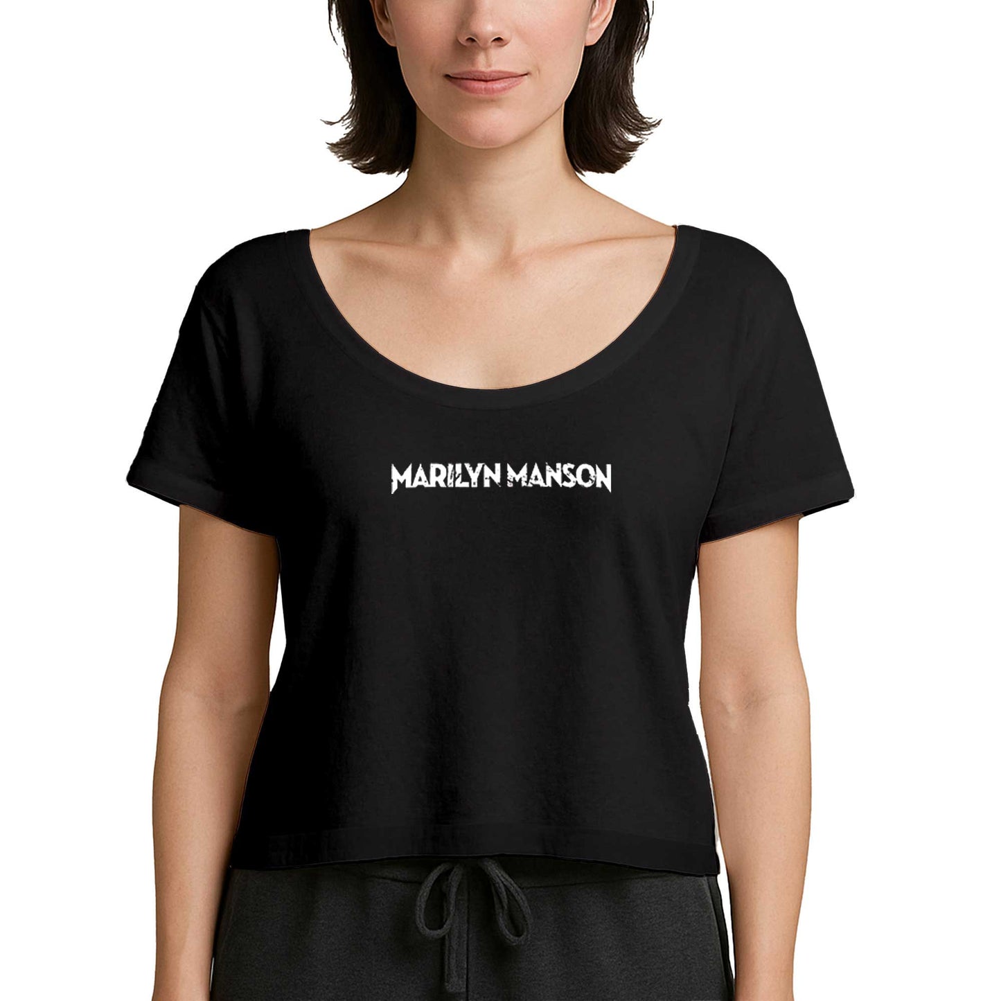 Marilyn Manson Classic Siyah Kadın Tişört