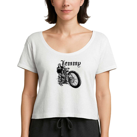 Motörhead Lemmy Kilmister Motorbike Beyaz Kadın Tişört