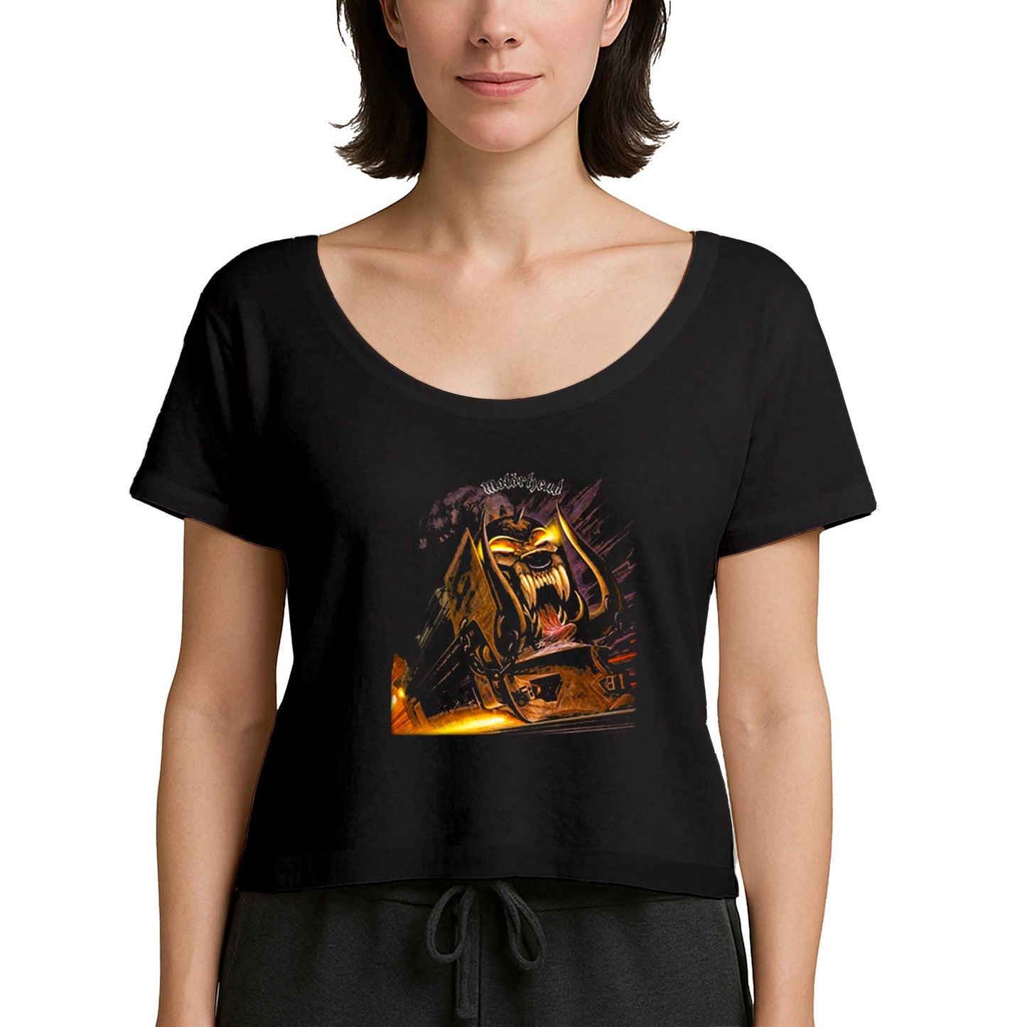 Motörhead Orgasmatron Siyah Kadın Tişört