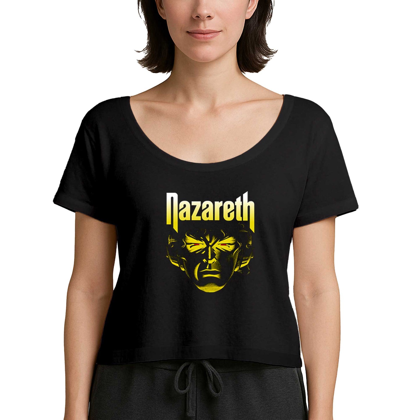 Nazareth Face Siyah Kadın Tişört