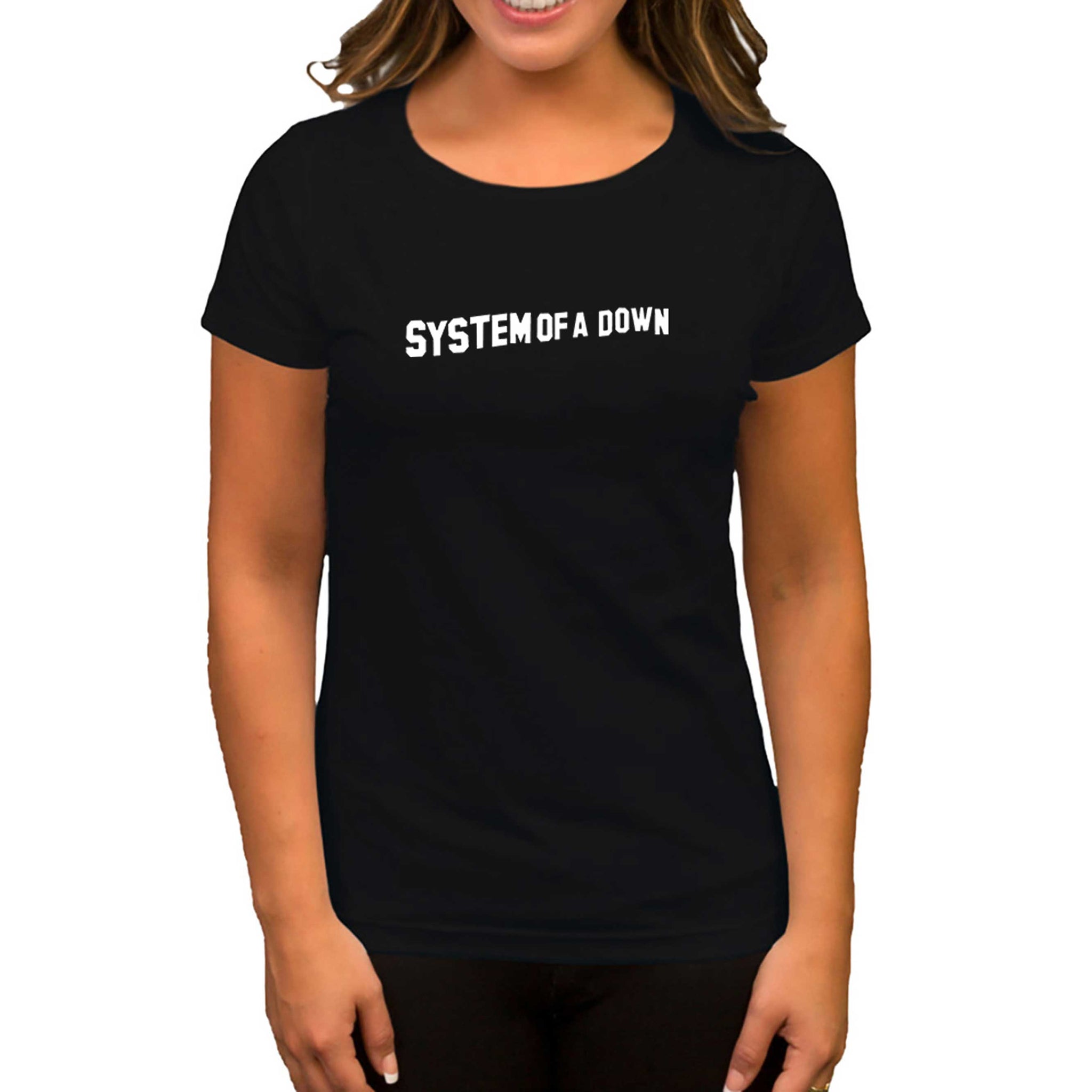 System of a Down Yazı Siyah Kadın Tişört