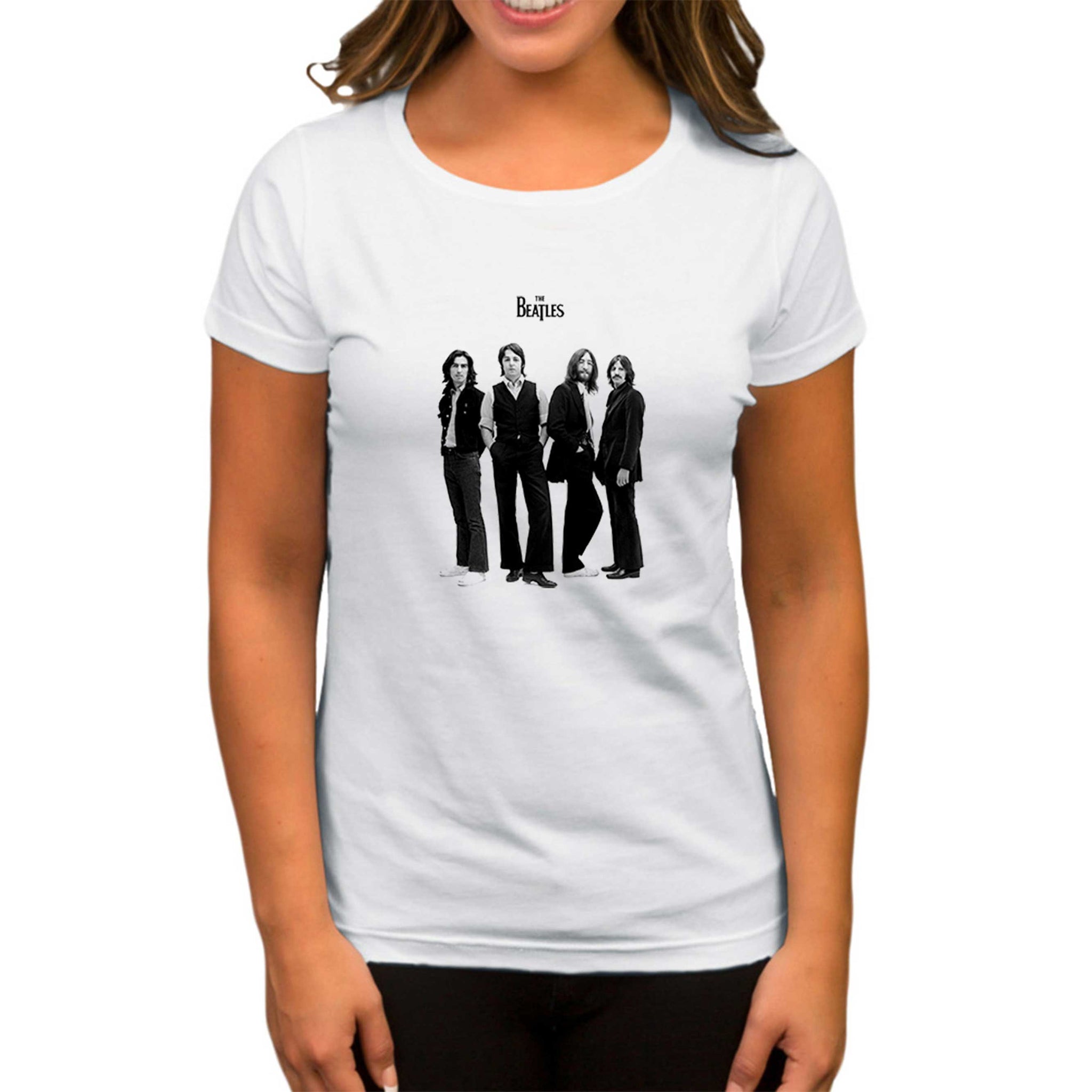 The Beatles Grup Beyaz Kadın Tişört