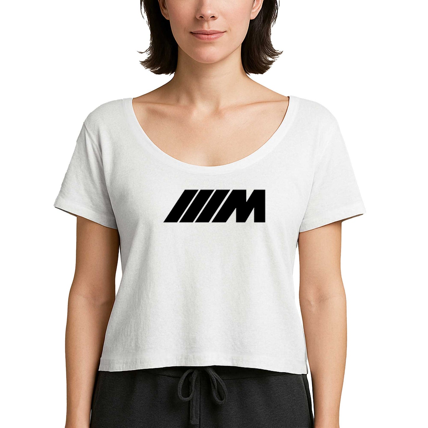 BMW M Power Black Beyaz Kadın Tişört