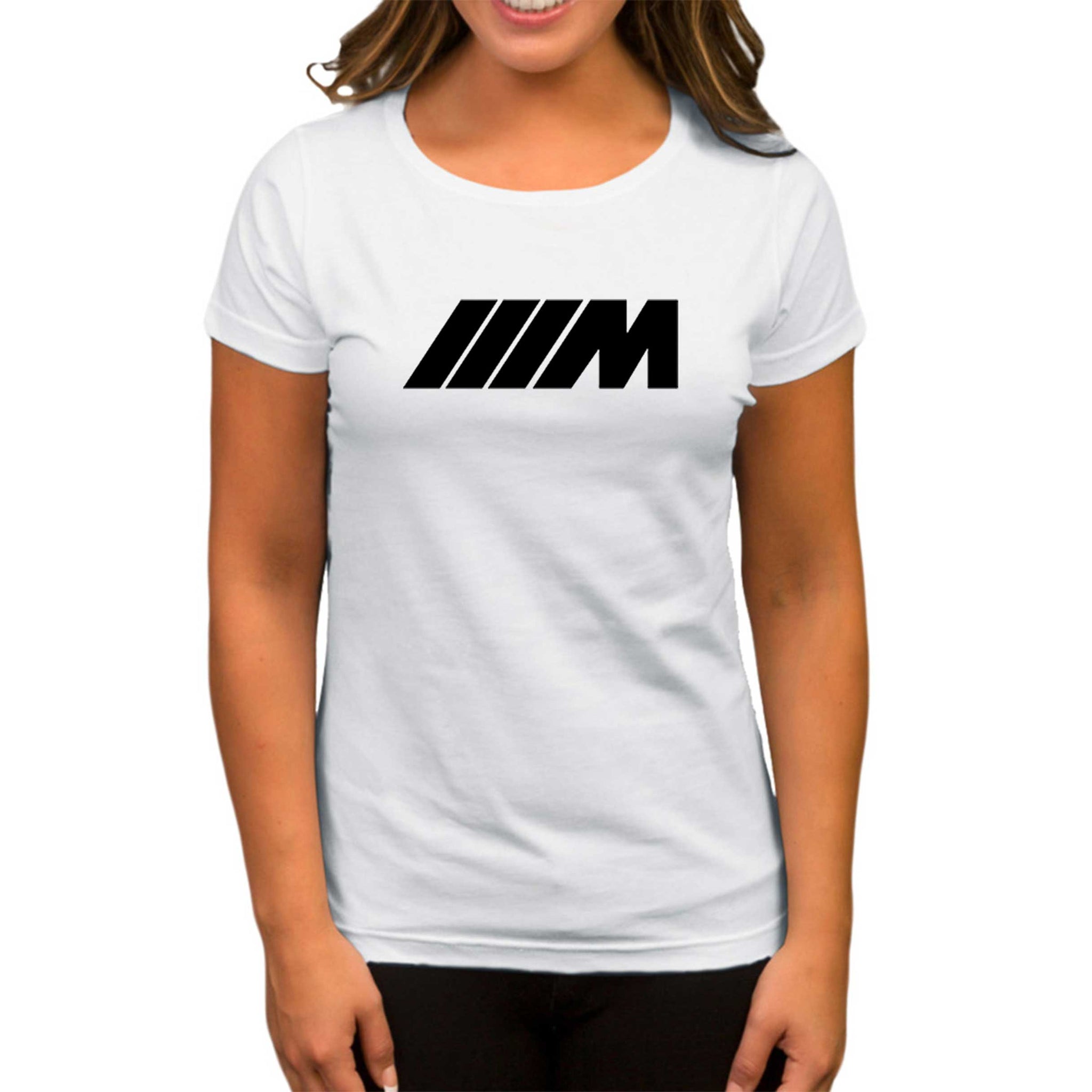 BMW M Power Black Beyaz Kadın Tişört