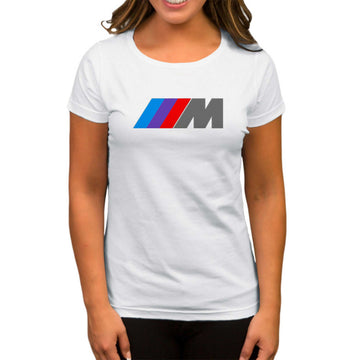 BMW M Power Logo Beyaz Kadın Tişört