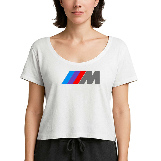 BMW M Power Logo Beyaz Kadın Tişört