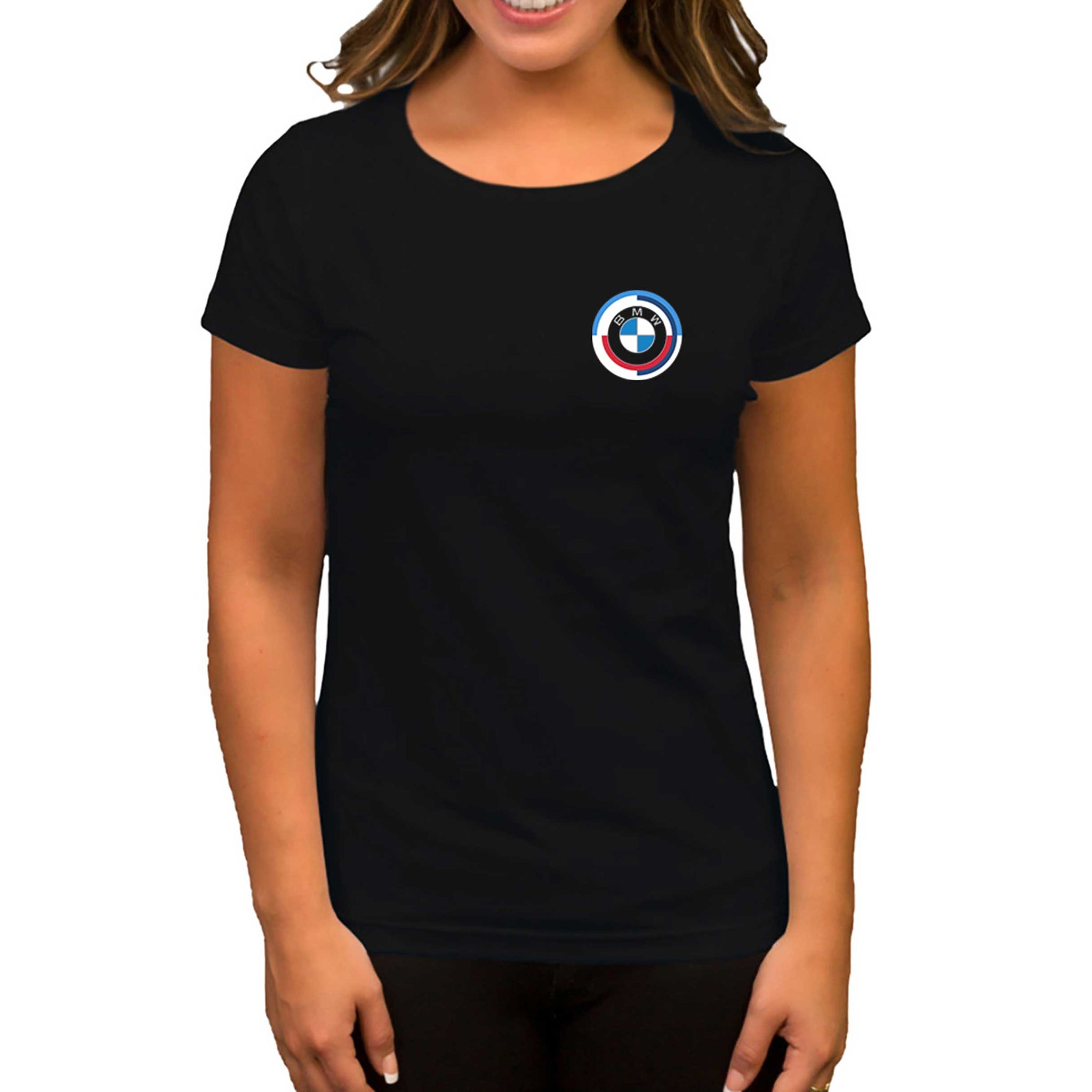 BMW New Logo 2023 Black Siyah Kadın Tişört