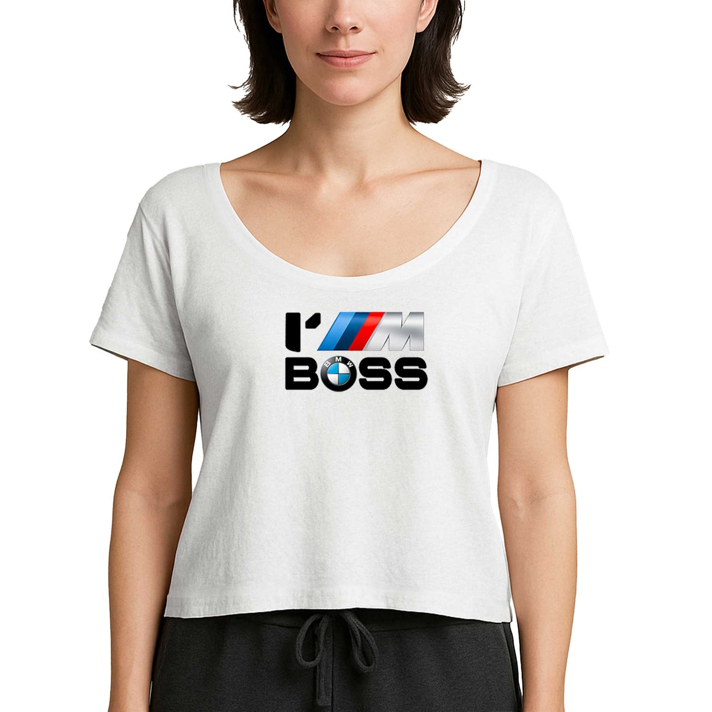 BMW IM BOSS Beyaz Kadın Tişört