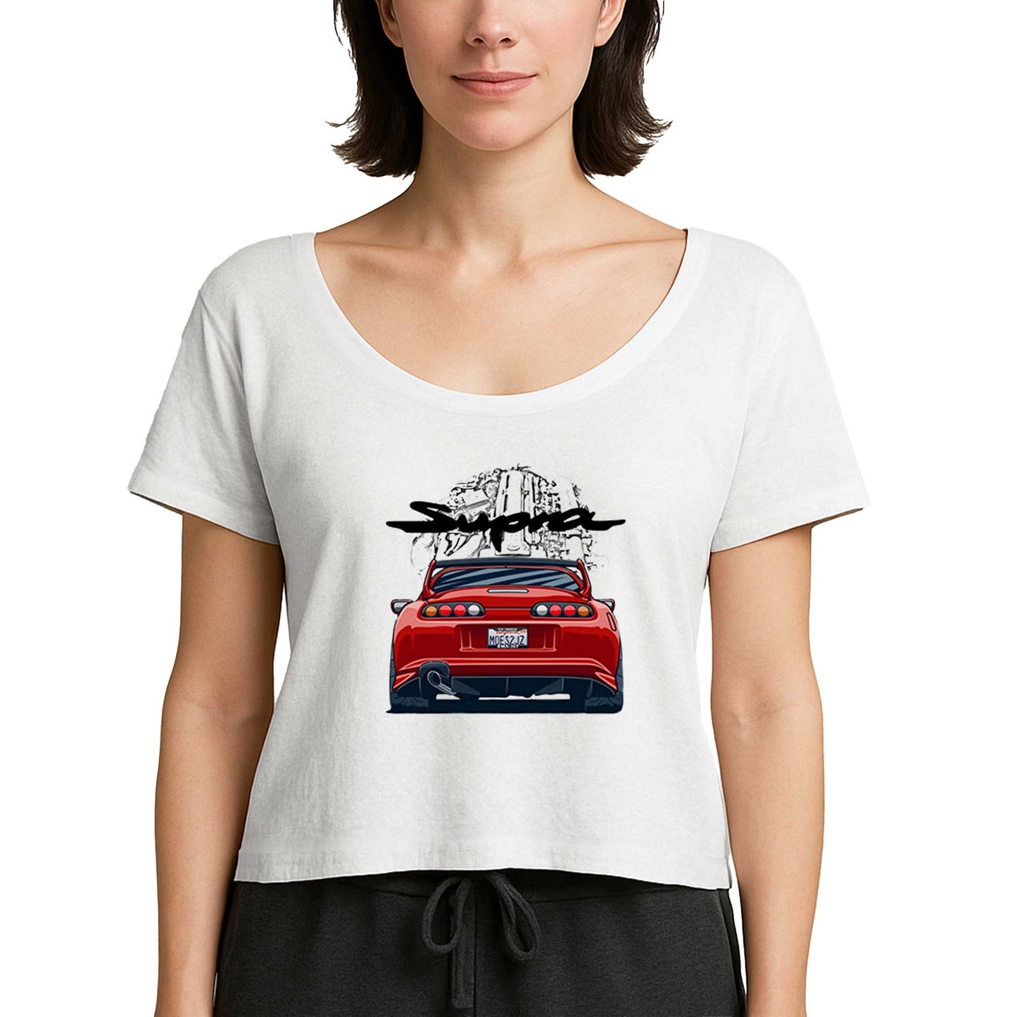 Toyota Supra 2jz Beyaz Kadın Tişört