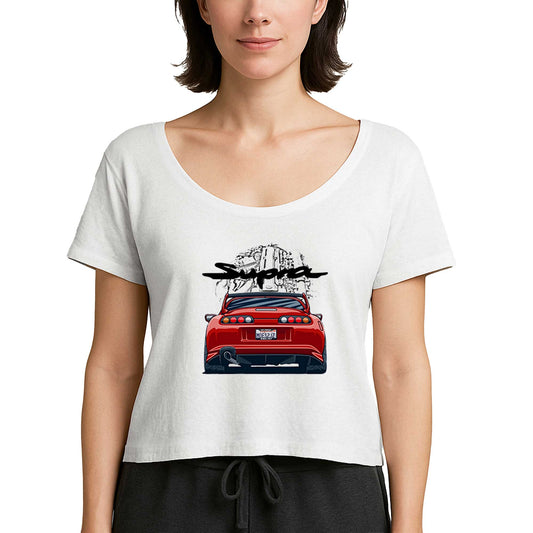 Toyota Supra 2jz Beyaz Kadın Tişört