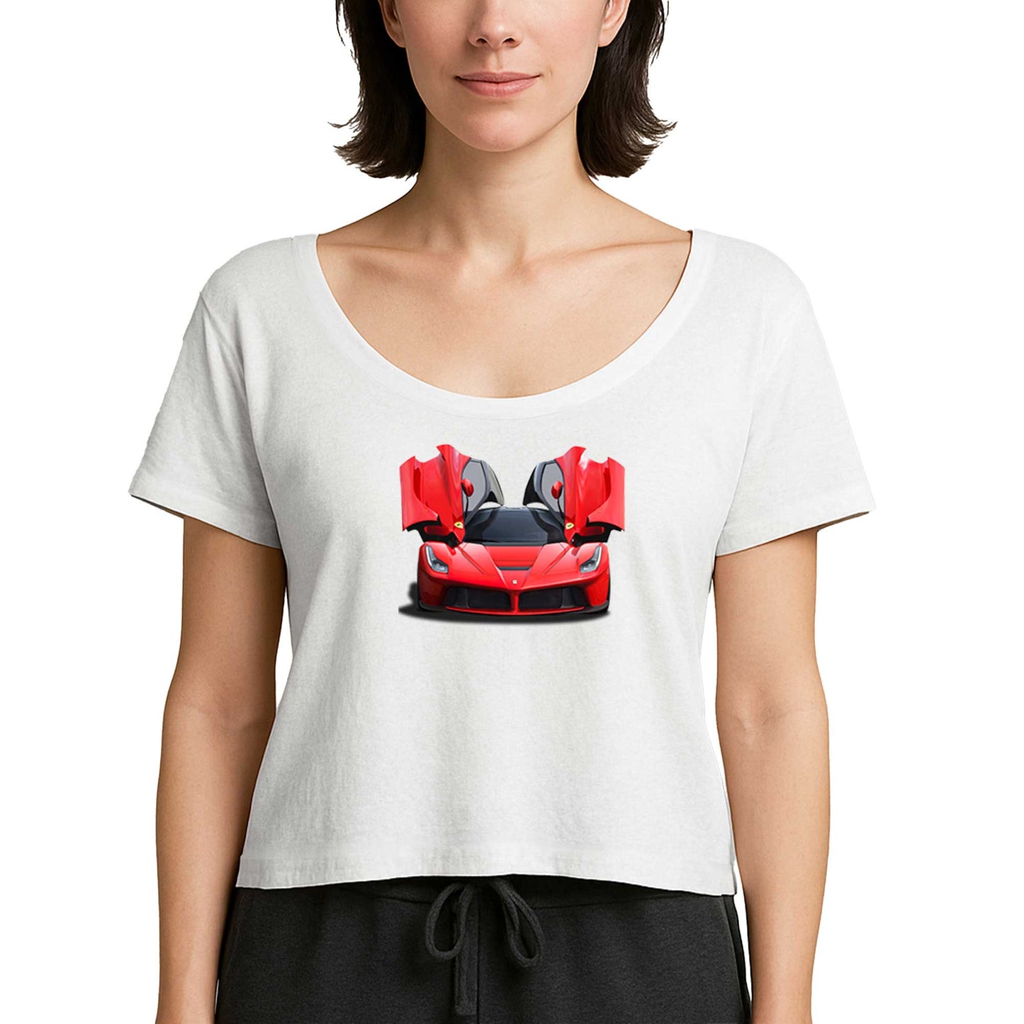 Ferrari 458 Beyaz Kadın Tişört