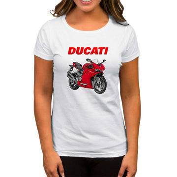 Ducati 959 Beyaz Kadın Tişört