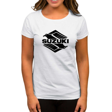 Suzuki Intruder Beyaz Kadın Tişört