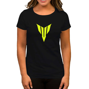 Yamaha Neon Logo Siyah Kadın Tişört