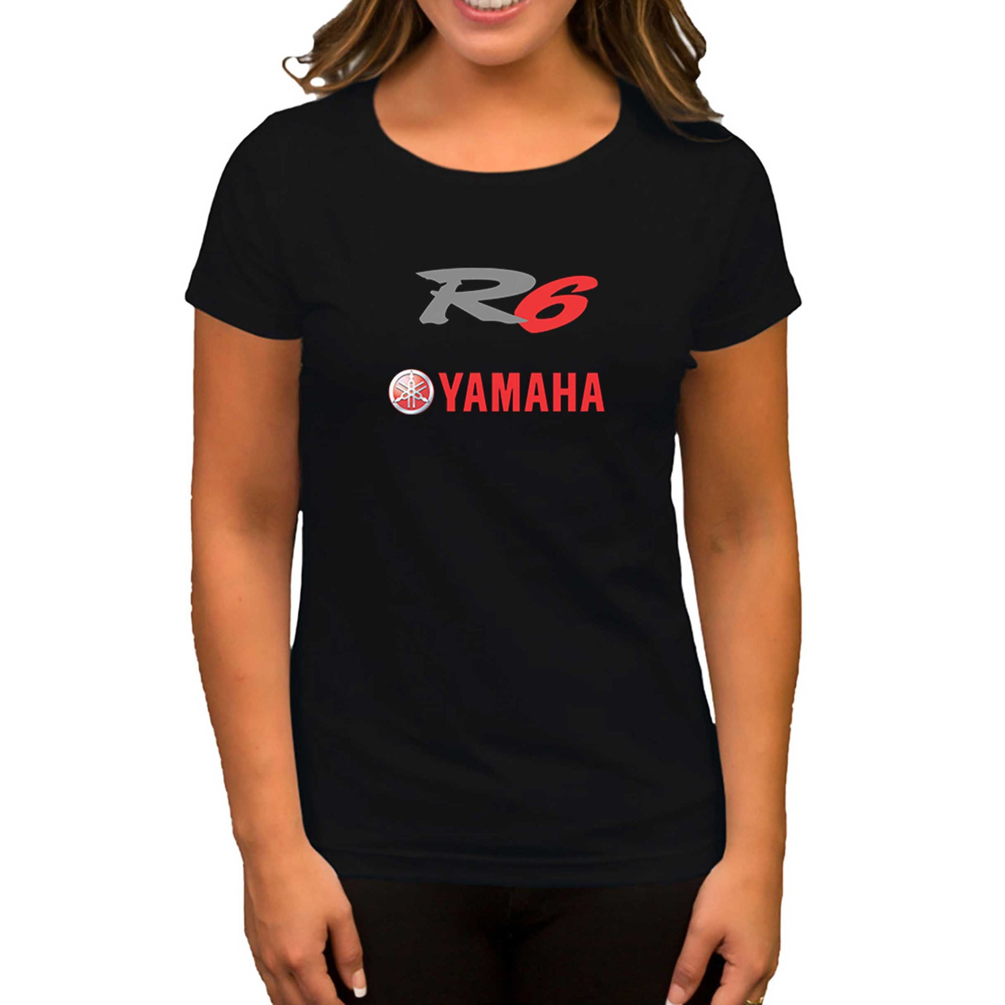 Yamaha R6 Red Siyah Kadın Tişört