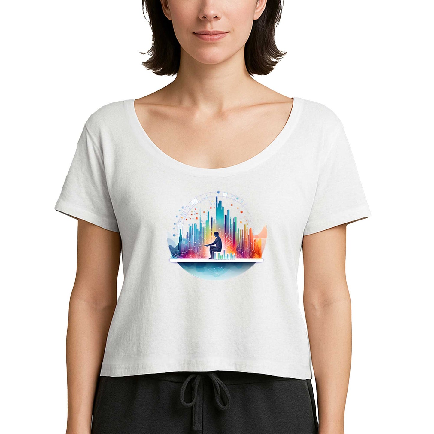 Middleware Beyaz Kadın Tişört