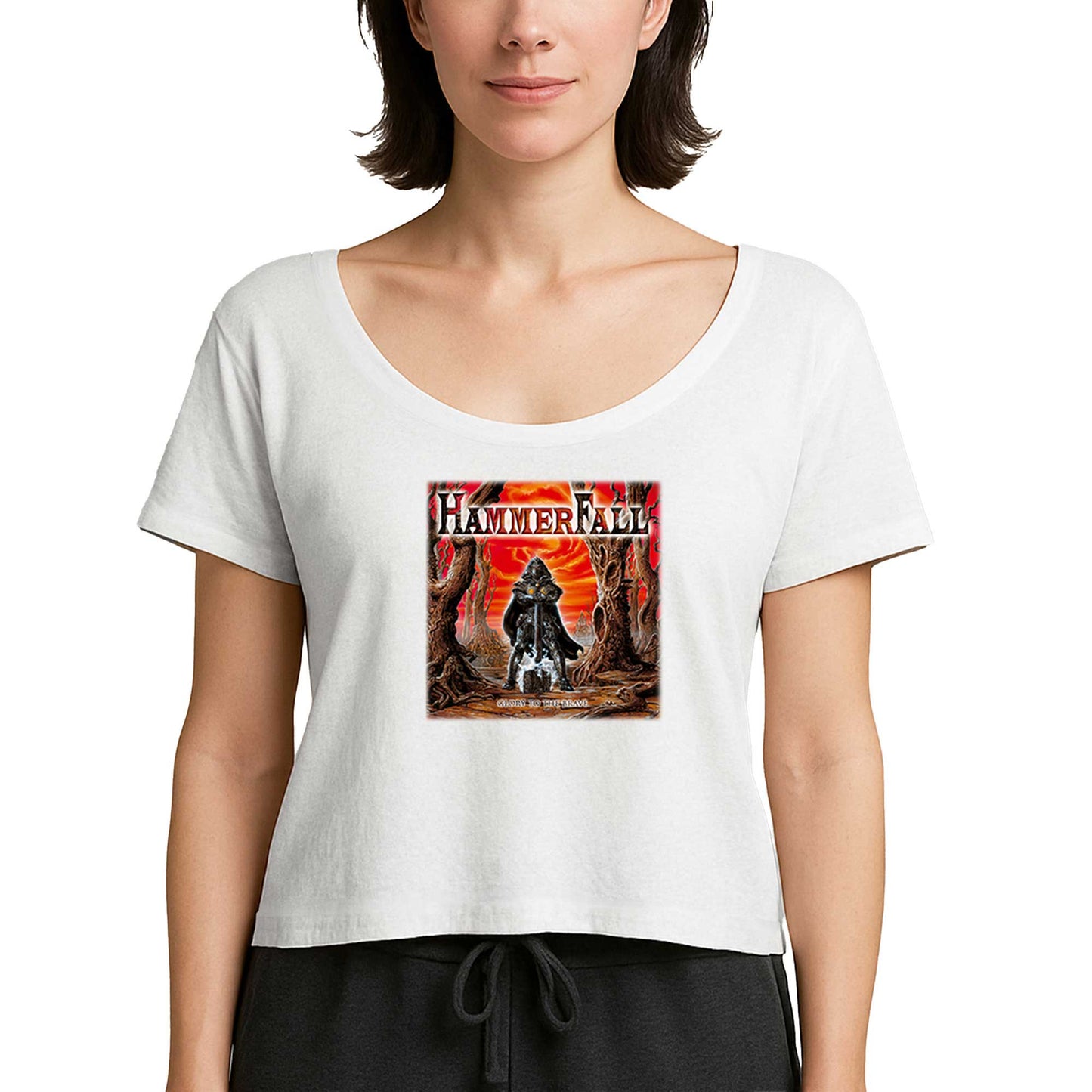 Hammerfall Glory To The Brave Beyaz Kadın Tişört