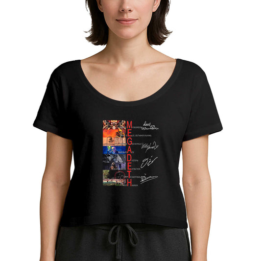 Megadeth Albums Cover Siyah Kadın Tişört