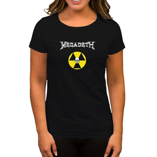 Megadeth Nuclear Radioactive Siyah Kadın Tişört