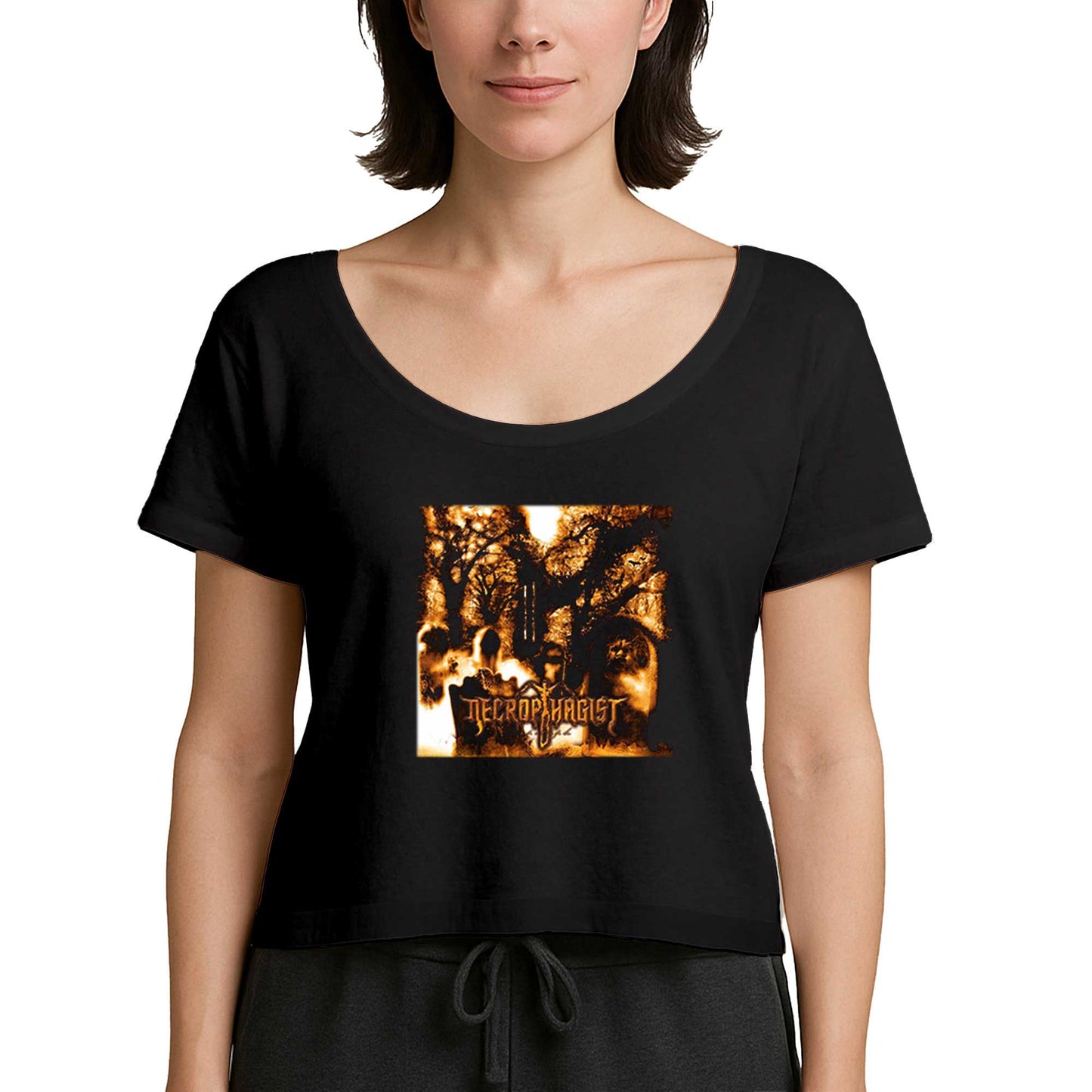Necrophagist Epitaph Siyah Kadın Tişört
