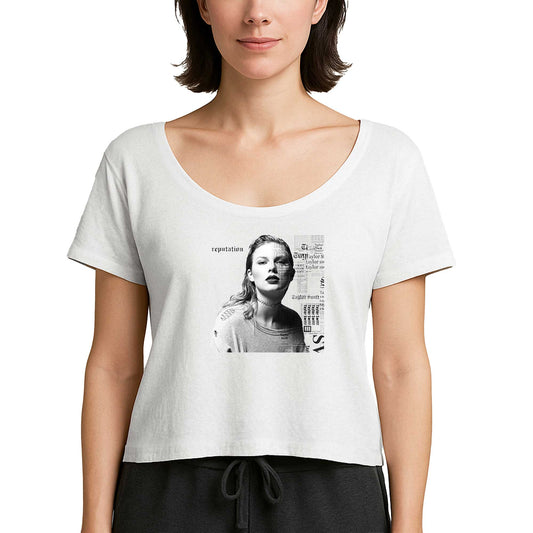 Taylor Swift Portre Beyaz Kadın Tişört