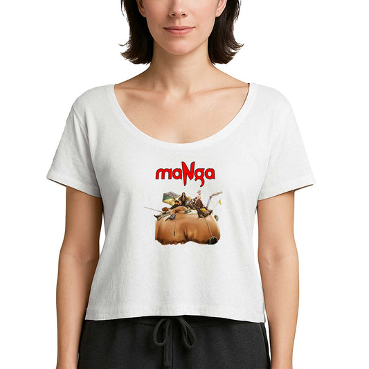 MaNga Antroposen Beyaz Kadın Tişört