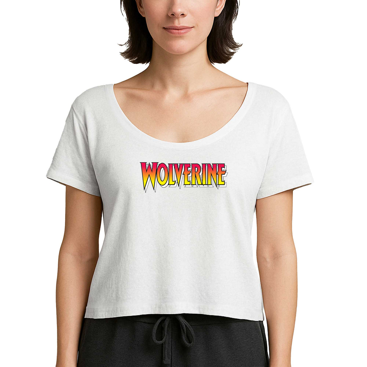 Wolverine Color Text Beyaz Kadın Tişört