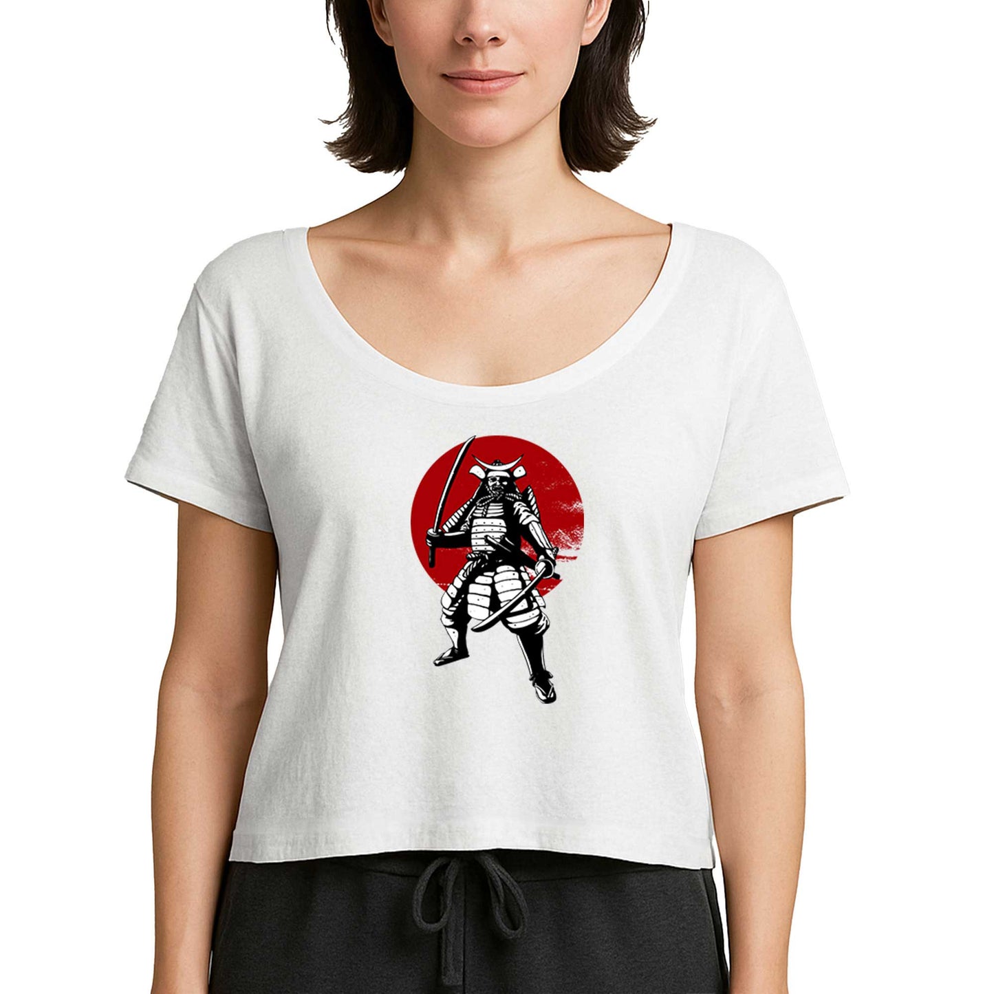 Samurai InfoEscola Beyaz Kadın Tişört