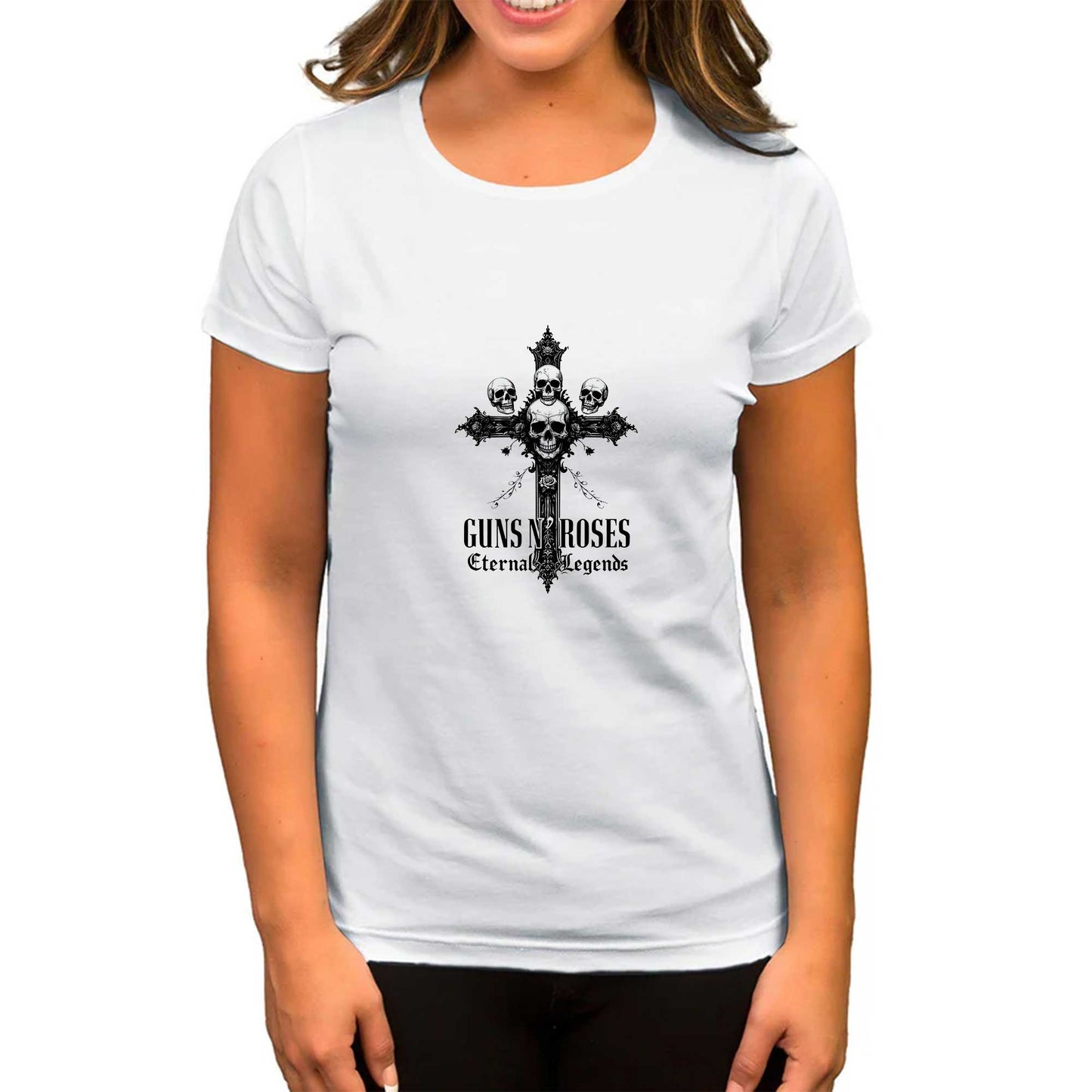 Guns N Roses Eternal Legends Beyaz Kadın Tişört