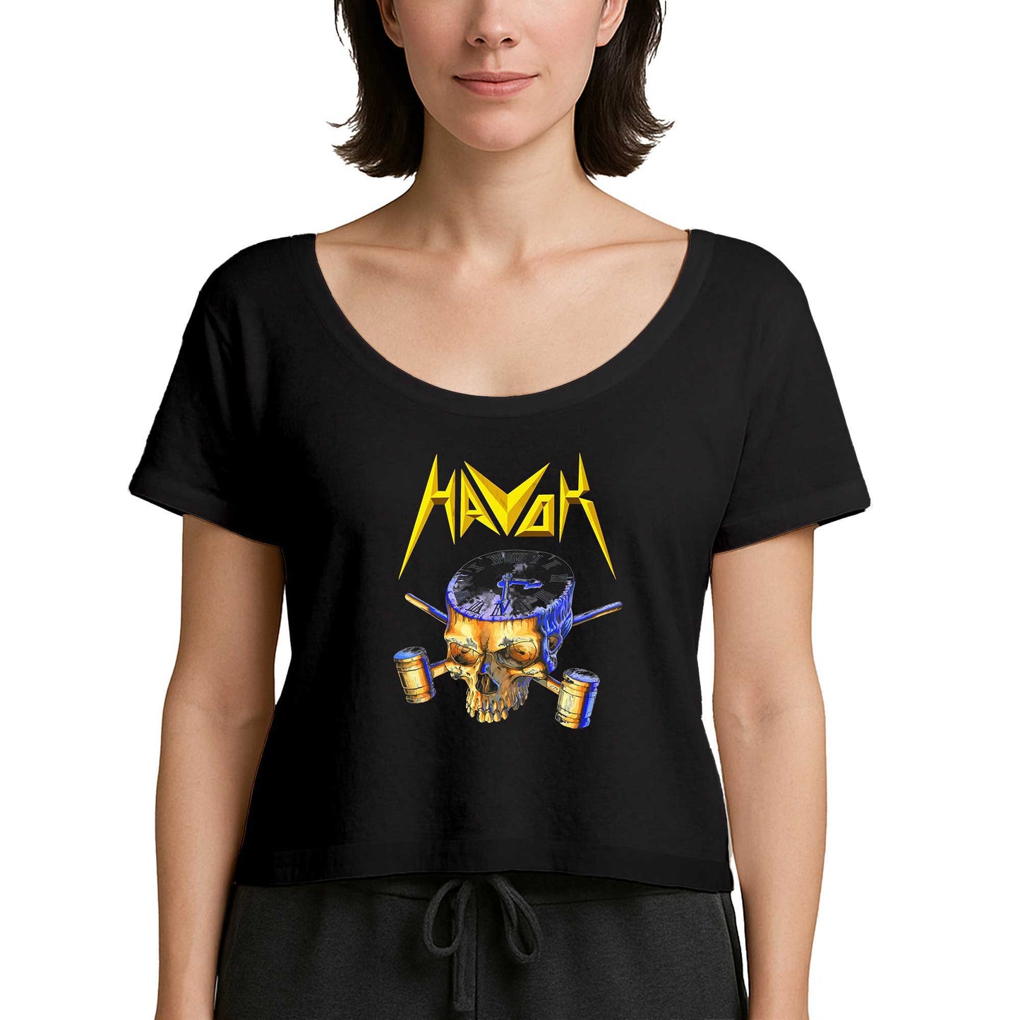 Havok Band Deals Merch Siyah Kadın Tişört