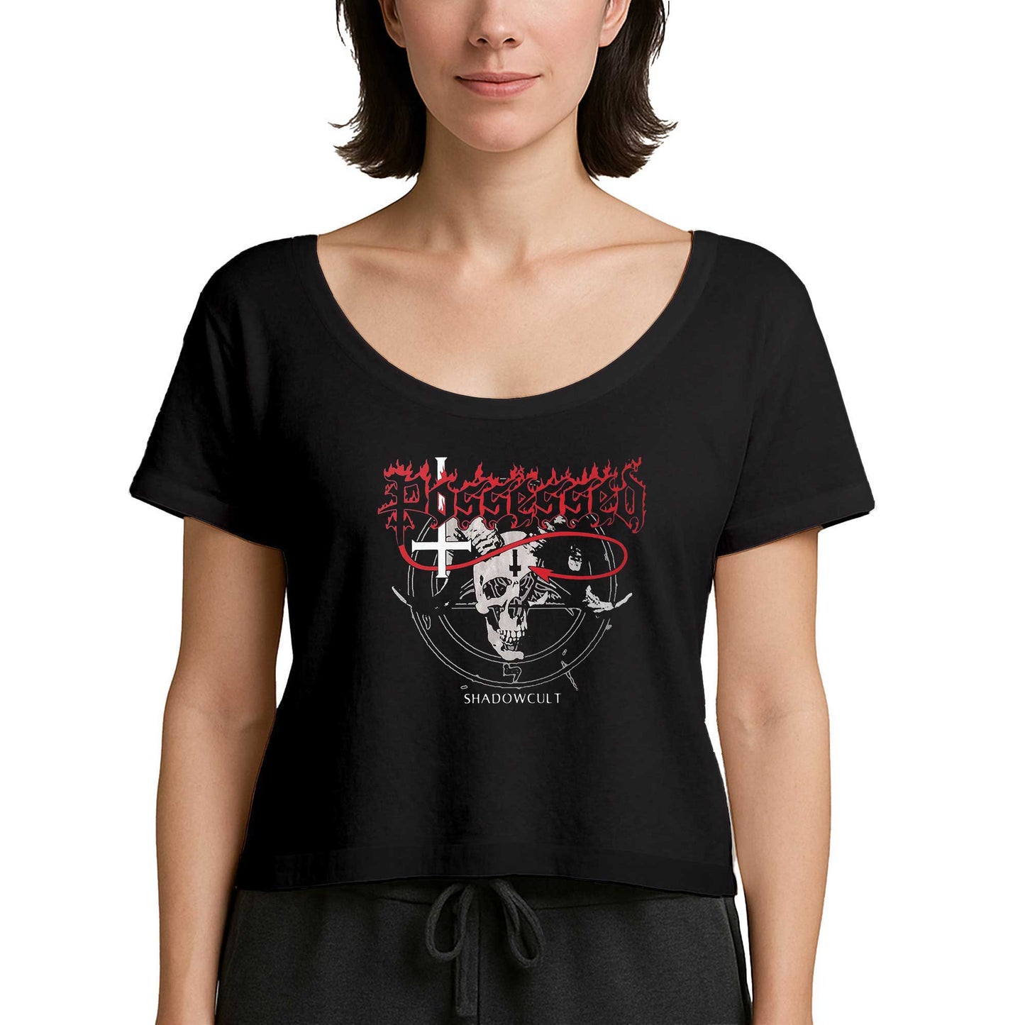 Possessed Shadowcult Siyah Kadın Tişört