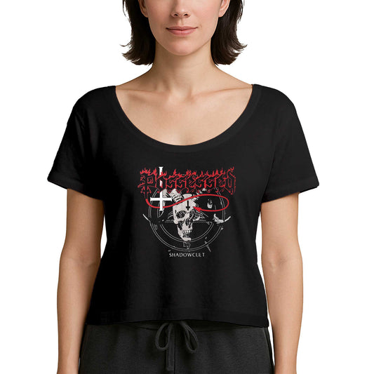 Possessed Shadowcult Siyah Kadın Tişört