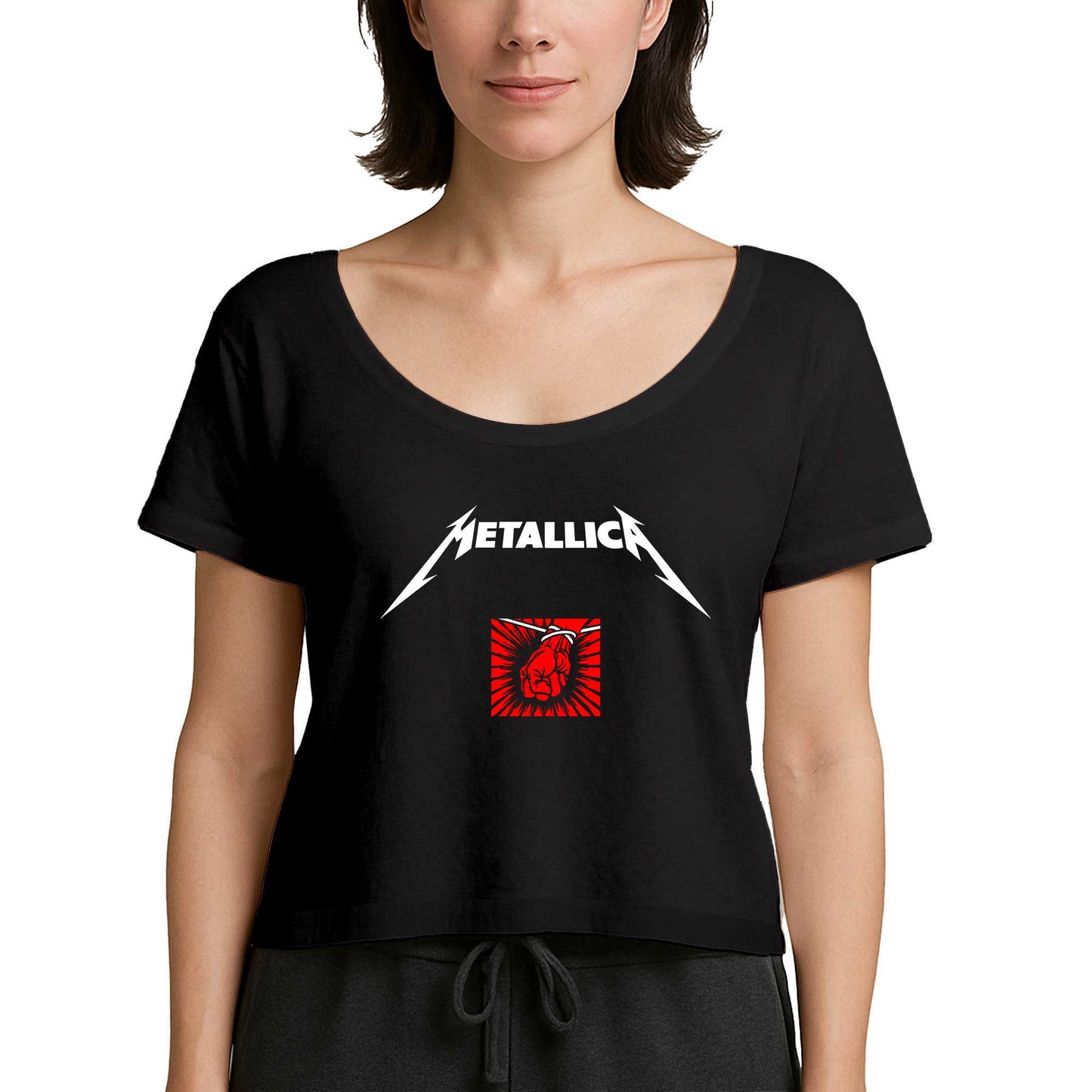 Metallica St. Anger Siyah Kadın Tişört