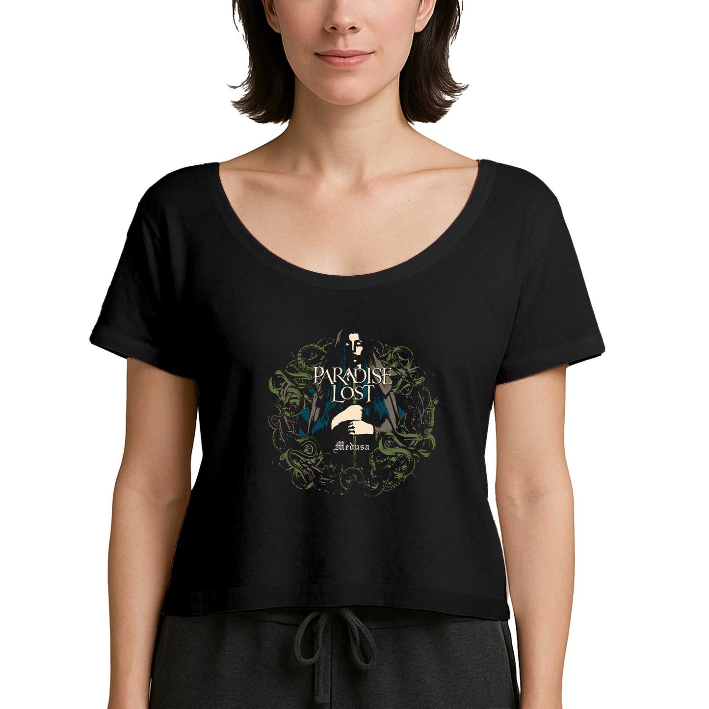 Paradise Lost Medusa Siyah Kadın Tişört