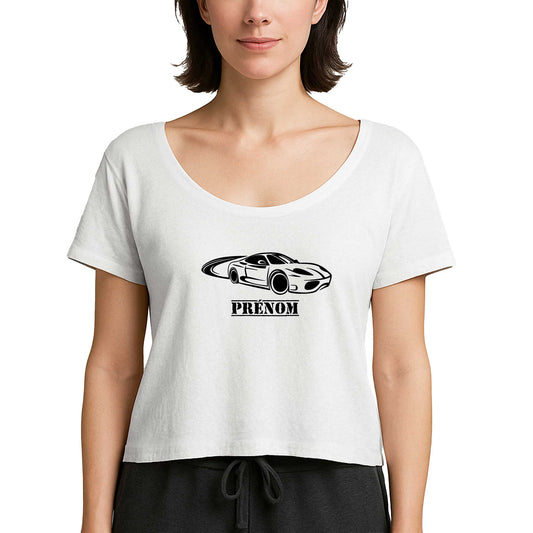 Ferrari Pronom Beyaz Kadın Tişört